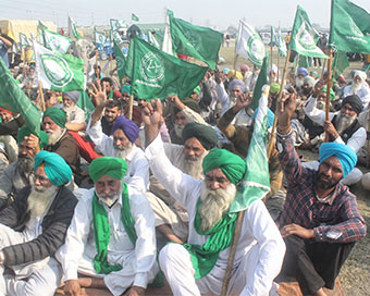 Protesting farmers