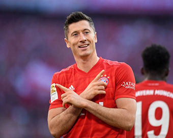 Bayern Munich striker Robert Lewandowski 