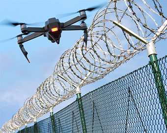 Pak spy drone spotted in Jammu district (file photo)