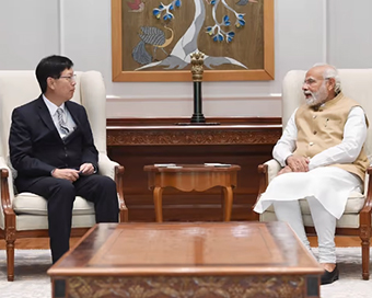 PM Modi meets Foxconn chief, hails manufacturing plans for India