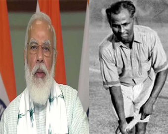 PM Modi remembers Dhayn Chand