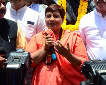 Sadhvi Pragya Singh Thakur (file photo)