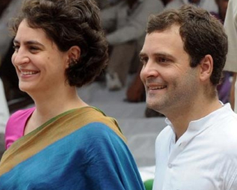 Priyanka and Rahul Gandhi