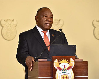 South African President Cyril Ramaphosa