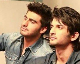 Arjun Kapoor with Sushant Singh Rajput (file photo)