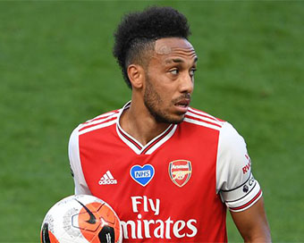 Arsenal captain Pierre-Emerick Aubameyang