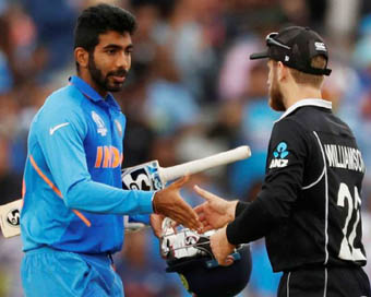 Jasprit Bumrah and Kane Williamson (file photo)