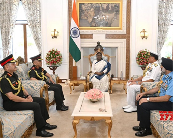 Military chiefs, CDS brief President Murmu on ‘Operation Sindoor’