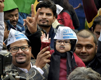 Crowd swells at AAP