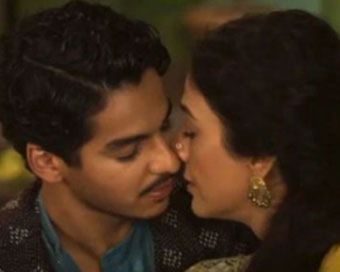 Tabu, Ishaan Khatter share a kiss in 