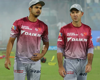 Shreyas Iyer and Ricky Ponting