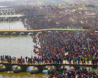 Devotees gather in record numbers on 36th day of Maha Kumbh 2025, praise arrangements