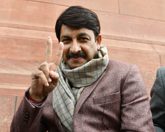 New Delhi: BJP MP Manoj Tiwari at Parliament during the Budget Session, in New Delhi on Feb 10, 2020. (Photo: IANS)