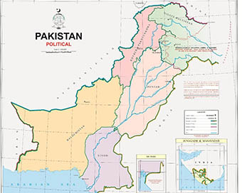 Pakistan political map