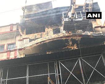 Major fire breaks out at a shoe factory in Delhi