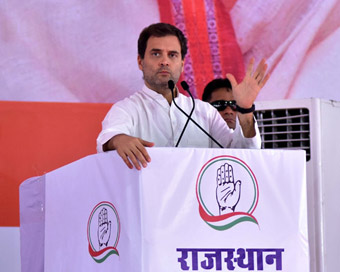Rahul kicks off Rajasthan poll campaign with roadshow, attacks Modi