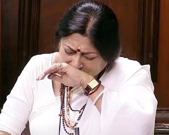 BJP MP Rupa Ganguly breaks down in RS while raising Birbhum incident 