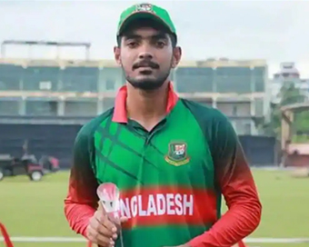 Bangladesh batsman Saif Hassan