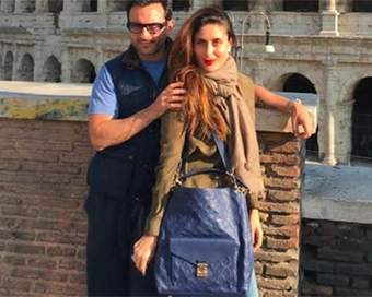 Saif-Kareena in Rome, Italy (file photo)