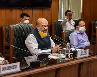 Union Home Minister Amit Shah chairs all-party meeting on Delhi corona situation