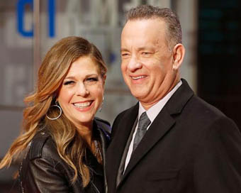 Tom Hanks with wife Rita Wilson (file photo)